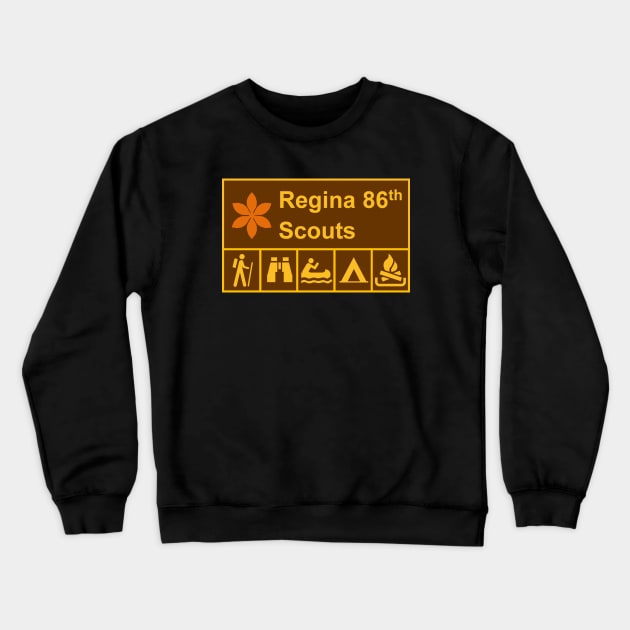 Regina 86th Parks Sign Crewneck Sweatshirt by YQRscouts